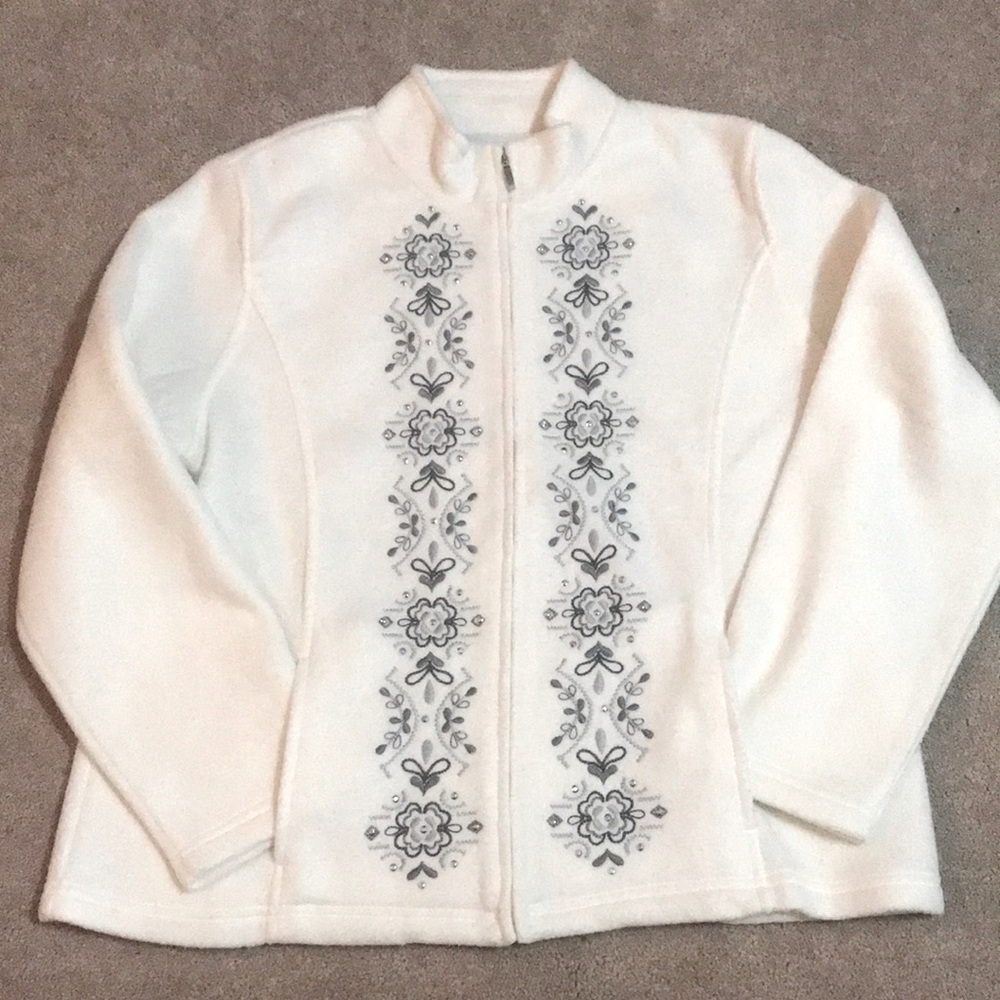 Alfred Dunner Front Zip Fleece